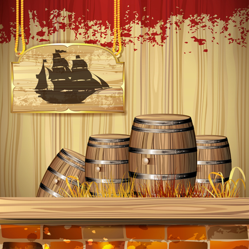 Wine barrels vector 05 wine barrels barrel   