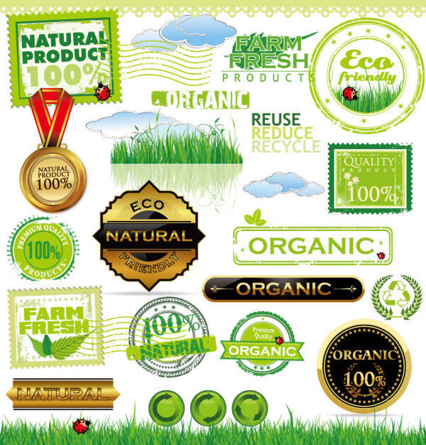 Green labels design vector 01 labels label green   