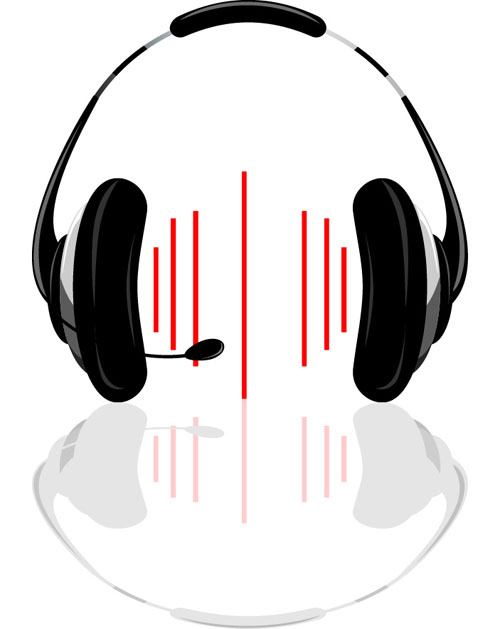 Set of Headphone elements vector 01 headphone elements element   