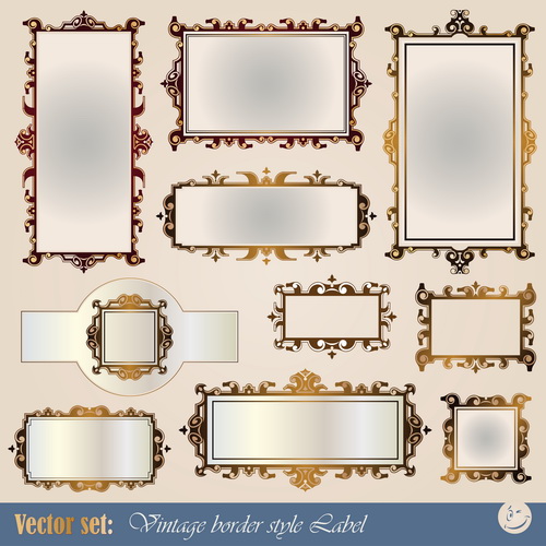 Blank frames design vector collection 05 frames frame collection blank   