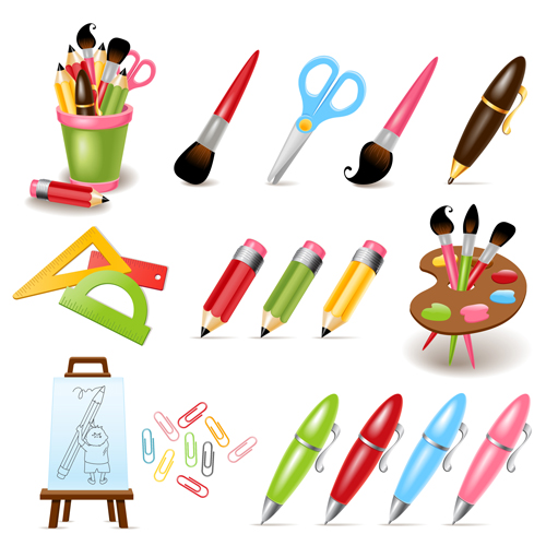 Multicolor School icon vector 01 school multicolor Icon vector icon   