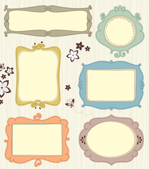 Blank frames design vector collection 07 frames frame collection blank   