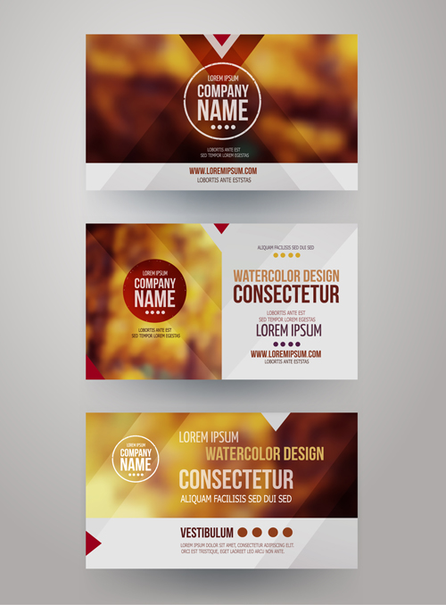 Blurred corporate business cards template vector 02 template corporate business cards business card business blurred   