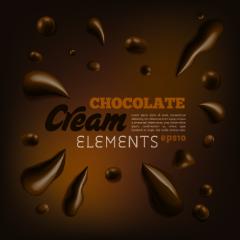 Creative Chocolate vector background illustration 03 Vector Background illustration creative chocolate background   