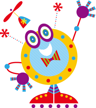 Cute cartoon robot colored vector set 18 robot colored cartoon   