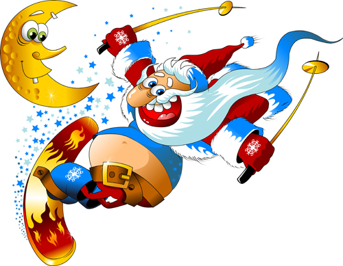 Funny Santa Claus with 2016 christmas vectors 05 santa funny christmas 2016   