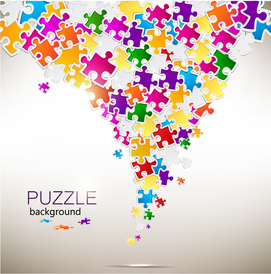 Shiny puzzle background vector 04 shiny puzzle background vector background   