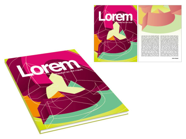 Book and magazine cover design elements vector graphics 01 magazine elements element cover book   