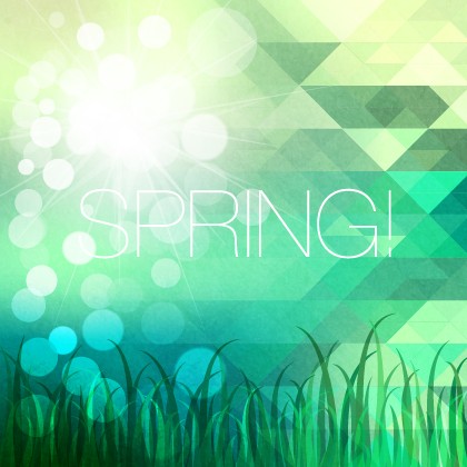 Shiny spring elements vector background set 08 Vector Background shiny elements element background   