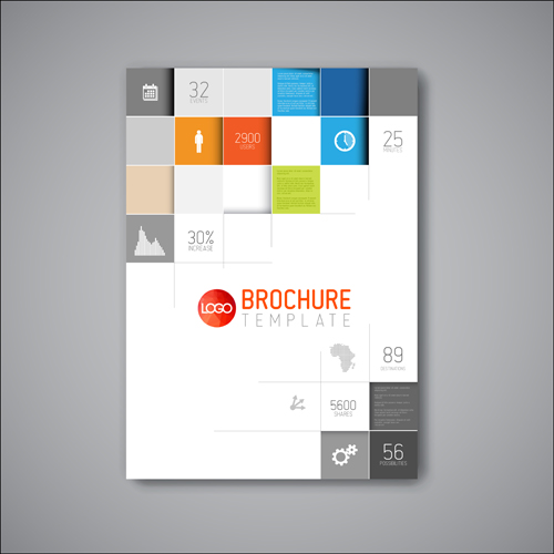 Abstract brochure cover vecto template 01 template cover brochure abstract   