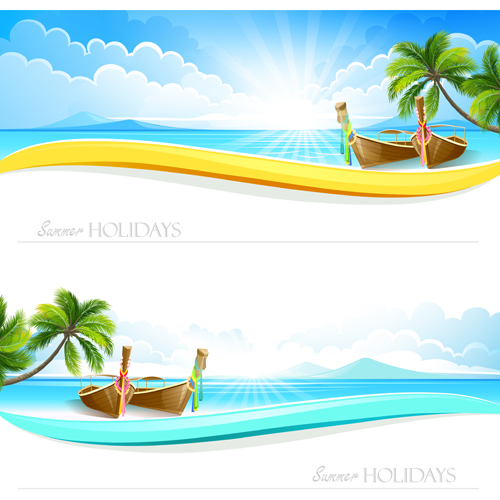 Tropical islands holiday background design vector 01 tropical islands holiday background design background   