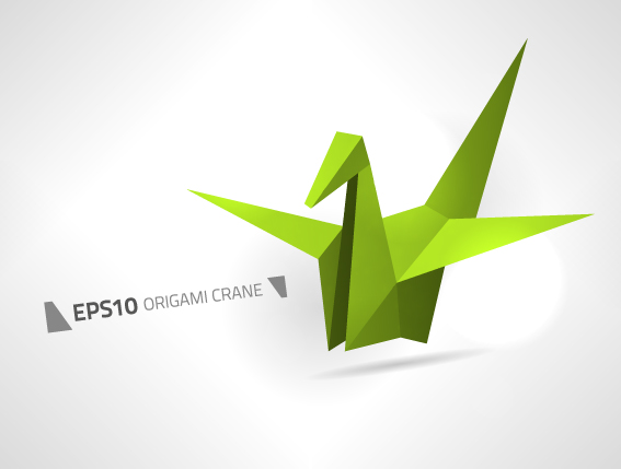 Different Origami art design vector 01 origami different   