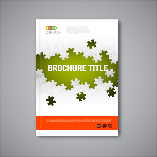 Abstract brochure cover vecto template 05 template cover brochure abstract   