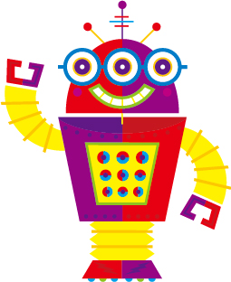 Cute cartoon robot colored vector set 06 robot colored cartoon   