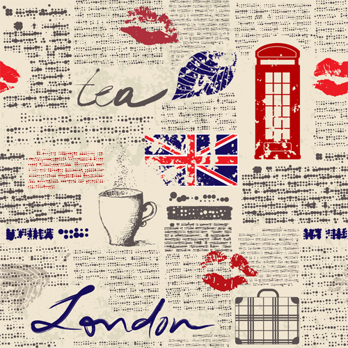 Newspaper style stylish patterns vector 02 stylish patterns newspaper   