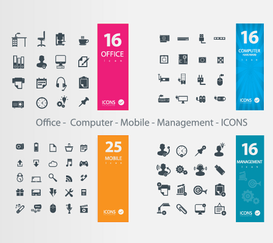 Office office mobile management icons icon computer   
