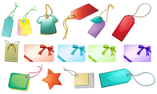 Shiny blank tags and gift cards vector tags shiny gift cards gift card cards   