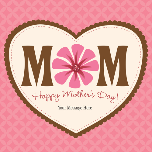 Set of happy mother's day art background vector 01 Mother's day happy background   