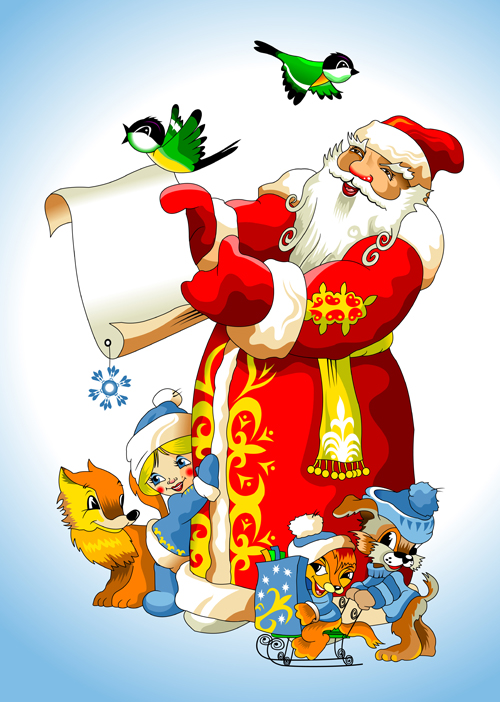 Funny Santa Claus with 2016 christmas vectors 06 santa funny christmas 2016   