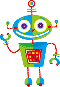 Cute cartoon robot colored vector set 07 robot colored cartoon   