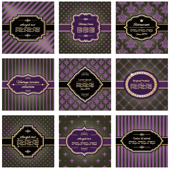 Ornate pattern with frames vintage background vector 01 vintage pattern ornate frames background   