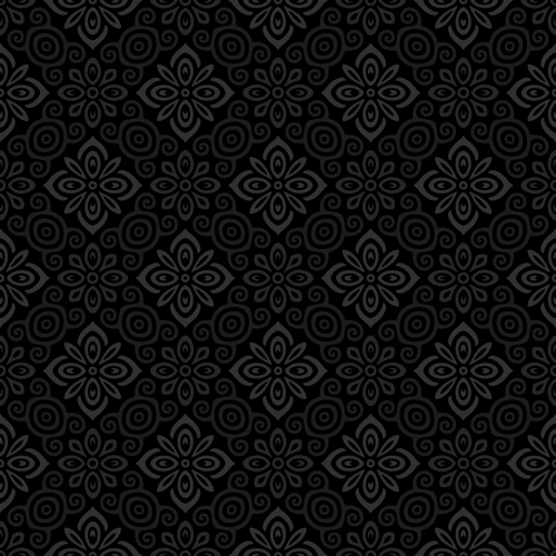 Dark ornate floral seamless pattern vector 05 seamless pattern vector pattern ornate dark   