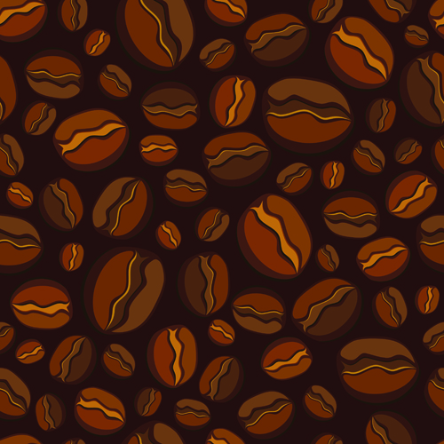 Set of Dark Coffee vector background 01 dark coffee   