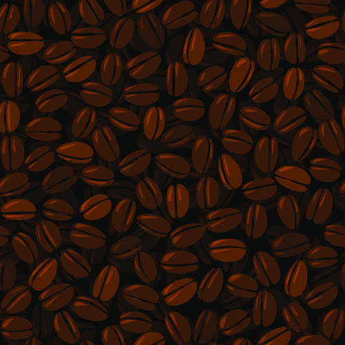 Set of Dark Coffee vector background 02 dark coffee   