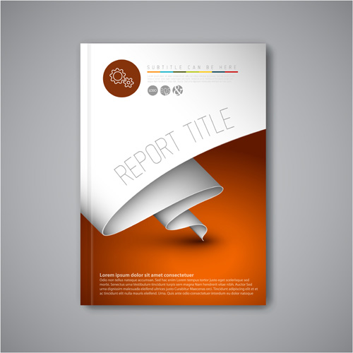 Abstract brochure cover vecto template 06 template cover brochure abstract   