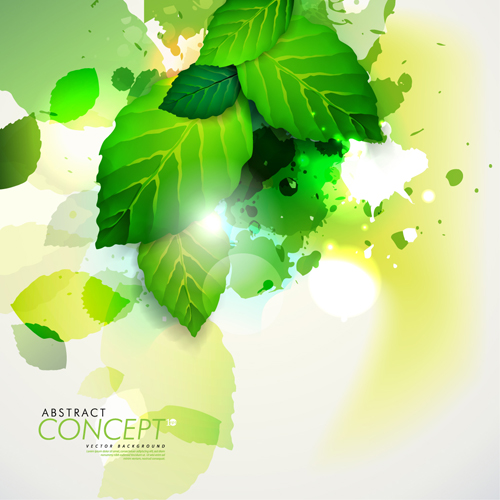 Green leaves design elements cards vector 04 leaves green elements element cards card   