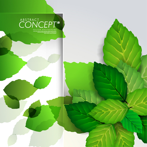 Green leaves design elements cards vector 03 leaves green elements element cards card   