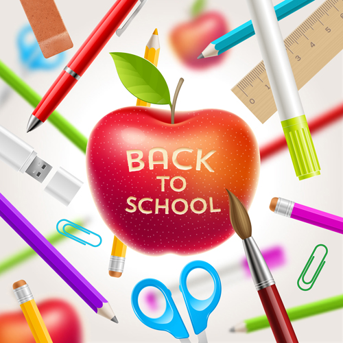 Classic school background creatime vector 06 school classic background   