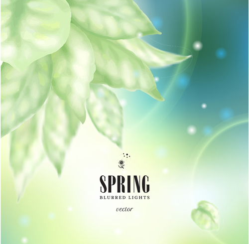 Spring blurred lights vector backgrounds art 03 spring lights blurred backgrounds   