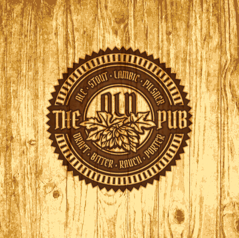 Vintage wooden beer labels vector 01 wooden vintage labels label beer   