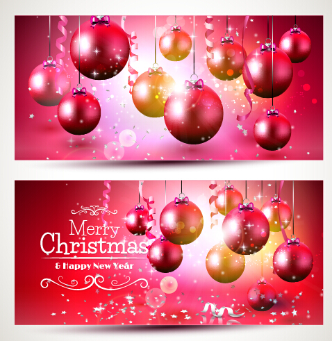 banner 2015 christmas with new year holiday vector 07 new year holiday christmas banner 2015   