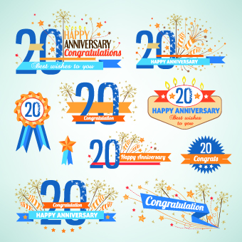 Happy anniversary Celebration design vector 02 happy celebration anniversary   