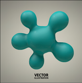 3D molecules spheres illustration vector background 04 sphere molecule illustration background   
