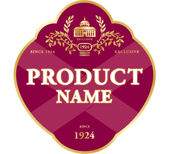 Wine label vintage design vector material set 08 wine vintage material label   