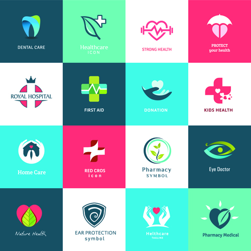 Creative medical and healthcare logos vector set 06 medical logos logo healthcare creative   