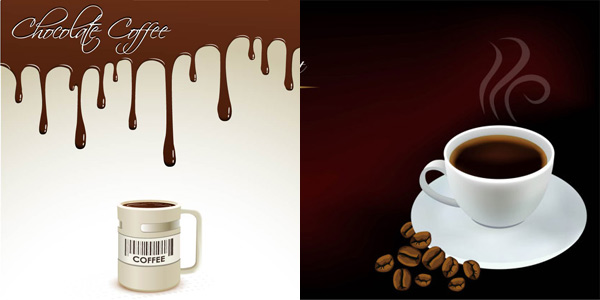 Exquisite coffee elements fine figure element coffee background   