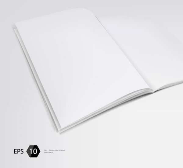 Set of Album and magazine template blank page vector 05 template page magazine album   