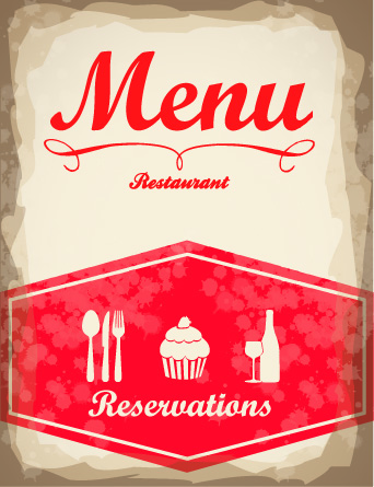 Vintage menu covers vector 01 vintage menu cover   