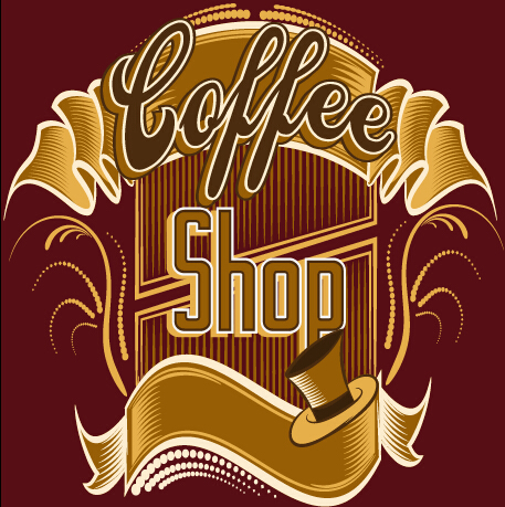 Classical coffee shop logos vector set 02 shop logos coffee classical   