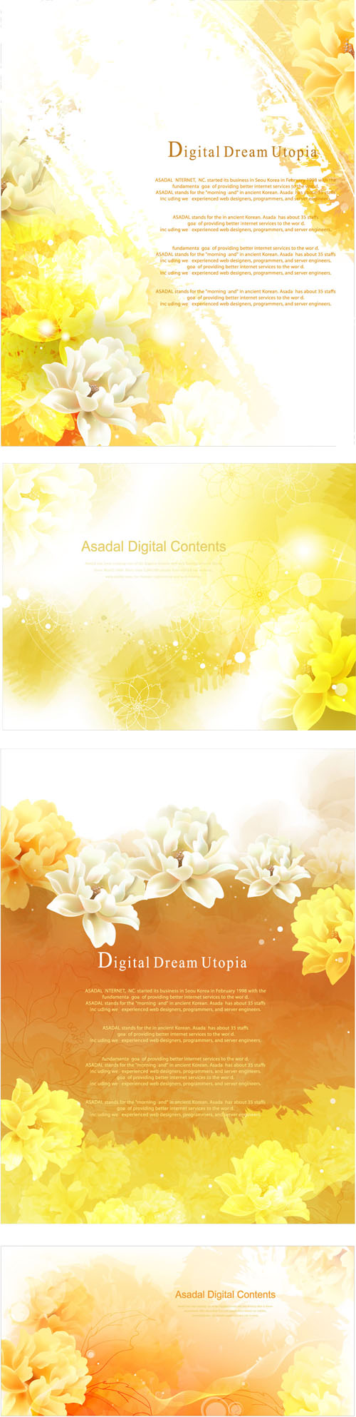 Brilliant flowers background material vector 03 flowers flower brilliant background material background   