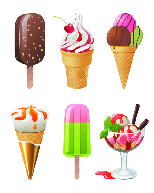 Vector Ice cream icons material set 03 material icons icon ice cream ice   