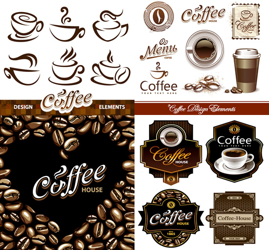 Coffee Western Western European design trademark design pictures cups Coffee elements coffee   