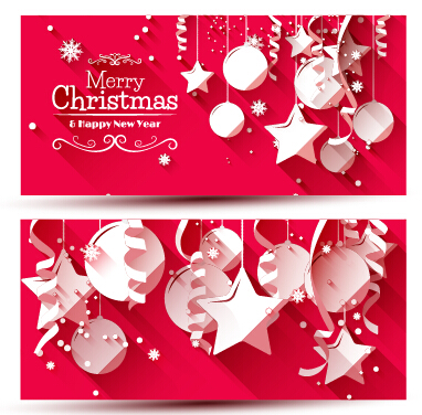 banner 2015 christmas with new year holiday vector 06 new year holiday christmas banner 2015   