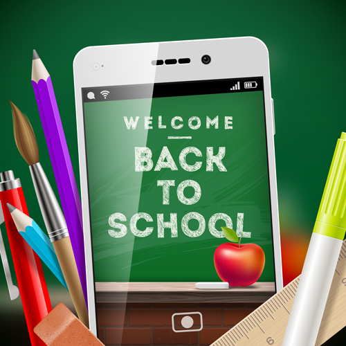 Classic school background creatime vector 02 school classic background   