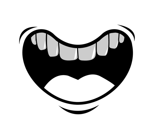Cartoon mouth and teeth vector set 09 teeth mouth cartoon   