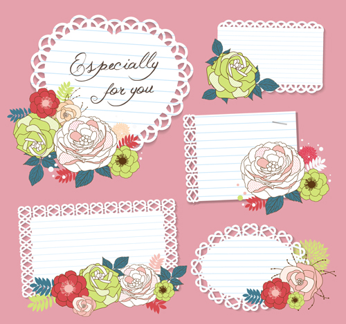 Hand drawn Floral Cards art design vector 03 hand-draw hand drawn floral cards card   